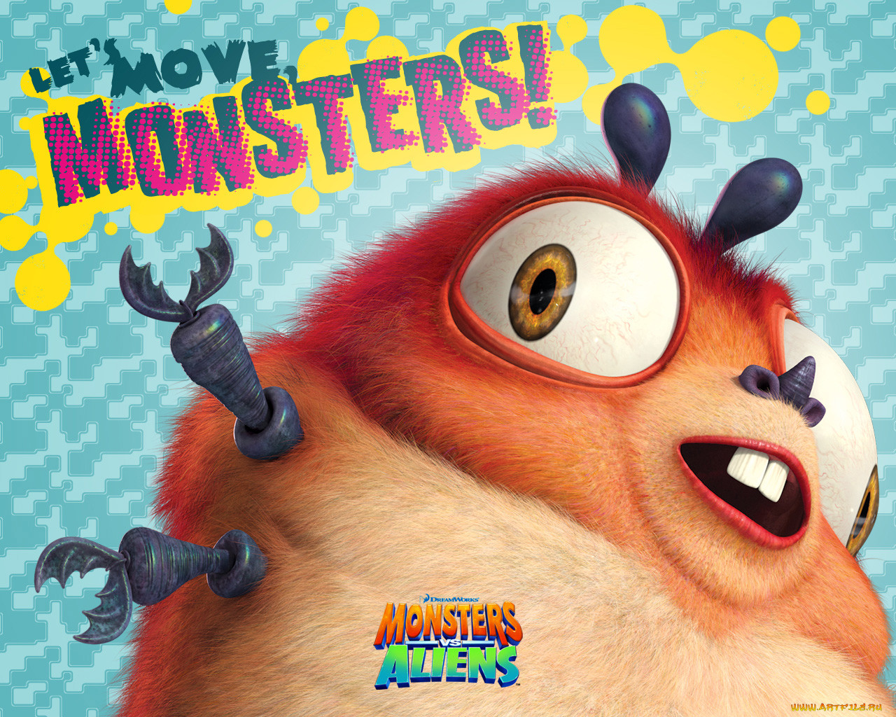 , monstres, contre, aliens